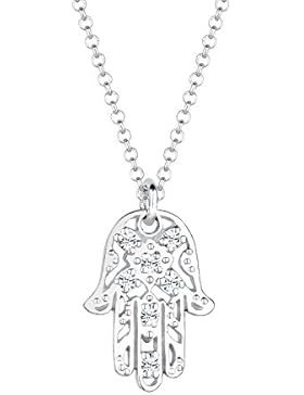 Elli Damen Kette mit Anhänger 925 Sterling Silber Swarovski Kristall