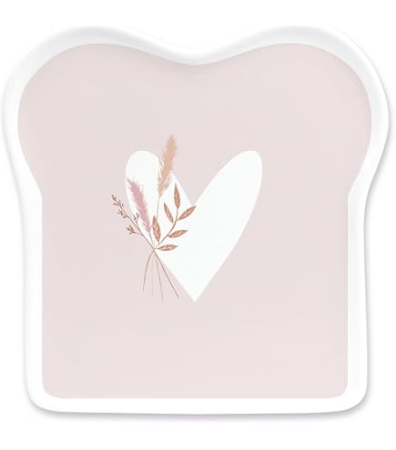 Grafik-Werkstatt Piatto per toast con scritta, in porcellana, 14,5 x 15,5 cm