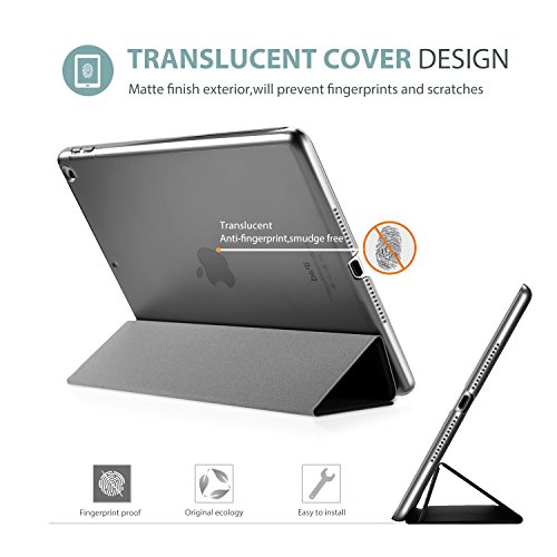 ProCase iPad 9 7 H  lle 2018 iPad 6 Generation 2017 iPad 5 Generation Tasche -   u  erst Schlank Leichtgewicht St  nder mit Transluzent Matt R  ckseit