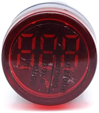 SS ROBOTICS AC 20-500V Digital AC Voltmeter Voltage Meter Gauge Digital Display Indicator measuring range 25-500v (Red | Yellow | Blue |Green) (Pack of 5)
