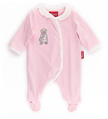Sigikid Baby Girls Overall, New Born 152008 Plain Footies, Pink (fairy Tale 679), 0-3 Months (Manufacturer size: 56)