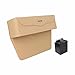 Price comparison product image NUO-Z Car Seat Organiser - PU Leather Car Console Side Storage Pocket Seat Gap Filler Catch Caddy For Cellphone Wallet Coin Key With Non-Slip Mat,Beige