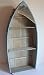 Produktbild AAF Nommel ® Boot Regal 101 x 45 x 15 cm, Kiefernholz, Maritim Dekor im Shabby Look, Nr. 010
