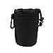 Price comparison product image Gemini_mall® Neoprene Waterproof Lens Case Lens Pouch Protector Bag for Sony Canon Nikon Pentax Olympus Panasonic (M, Black)