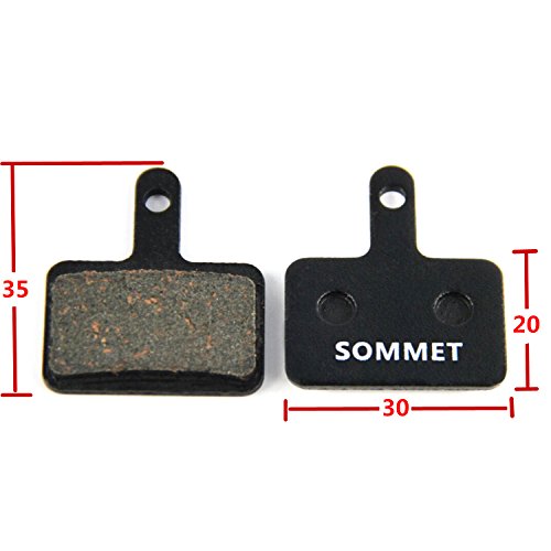 SOMMET Fahrrad Scheibenbremsbelag für Shimano M355 M375 M395 M415 M416 M445 M446 M447 M465 M475 M485 M486 M510 M515 M525 M575 Tektro Orion Auriga Pro Auriga Comp Auriga E-Comp Draco WS Aquila Gemini BR-C501 C601 ZSP01-1 - 3