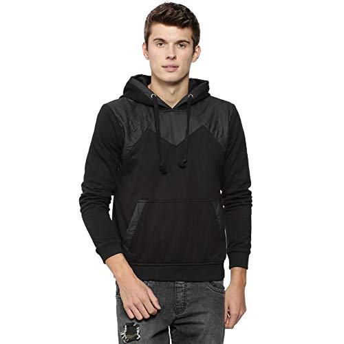 Campus Sutra Full Sleeve Solid Men Sweatshirt(AZW18L_HLDR_M_PLN_BL_AZ_S) Black