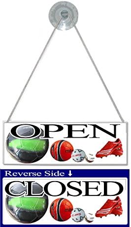 Open &amp; Closed Door Hanging Sign - Sports Shop / Football / Fitness
