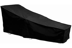 HONCENMAX Funda Protectora para Tumbona - Patio Funda Protectora - para Muebles de Jardín Impermeable Funda para Sillas Chaise （82''L x 30''W x 31''H）