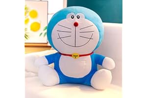 IQEPXTGO Doraemon Peluche Giocattoli Doraemon Soft Peluche Simpatico Peluche Giocattoli Regali Compleanno Regalo di Natale per Bambini Ragazzi Ragazze 35cm
