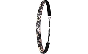 Ivybands&reg; | Das Anti-Rutsch Haarband | Into The Wild | Schwarz Orange Gelbes 1,6cm Breites Haarband | One Size | IVY719