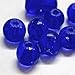 Produktbild 50 Stück 10 mm Crackle Glasperlen – Kobalt Blau Violett – a2029