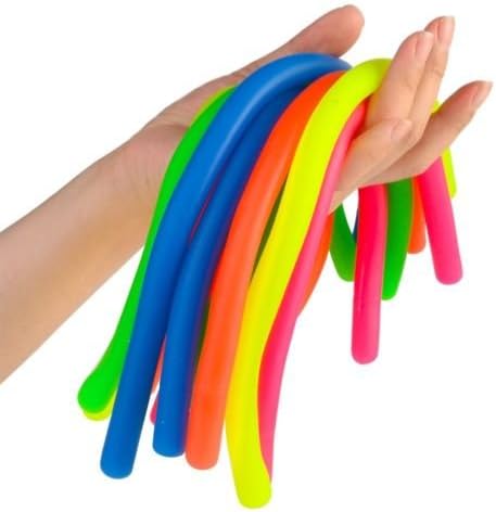 Sensory Fidget Stretchy String Toy.Autism Stress Anxiety Relief Colorful Sensory Fidget Stretch Toys-Stretchy Strings Fidget Toy for Relaxing Therapy (12 Pack 6 Colors) - For Adults and kids-Stress Toy Helps with ADHD