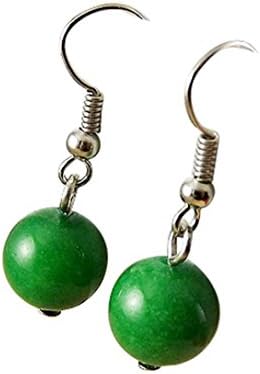 4068 Tibetan Silver Drop Dangle Hoop Stud Earrings Sterling 925 Sterling Silver