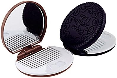 JZC Makeup Mirror Cute Cute Chocolate Cookie