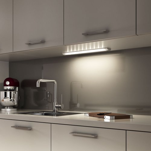 OSRAM LED-Unterbauleuchte / SlimShape / silber / Bewegungssensor / Direktanschluss mit 3m Netzkabel / 13 Watt / warmweiß-3000K - 4