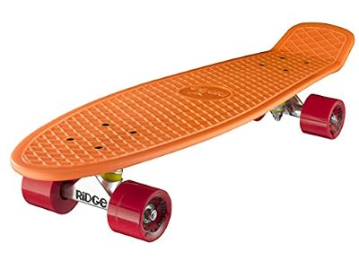 Ridge Retro 27 Skateboard complet Orange/Rouge 27" x 7,5" - 69 cm