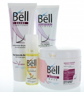 HairBell Shampoo + Conditioner + Maske + Booster Serum