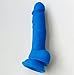 Produktbild SM&WD Realistischer Dildo Silikon Starke Saugnapf Penis Frau Masturbation 17.5 * 3.5cm , blue