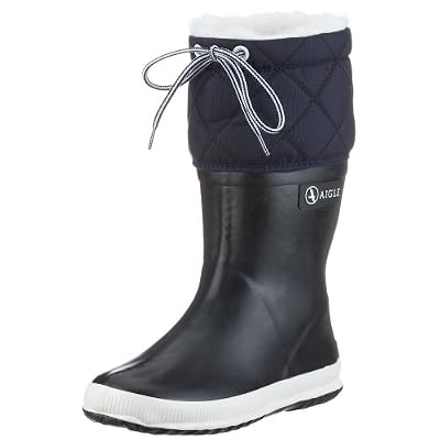 Aigle Giboulée - Botte unisex enfant - Bleu (Marine/Blanc) - 25 EU (Taille du Fabricant:25)