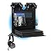 Price comparison product image GameSide Bundle Big Daddy - Horizontal wall mount with cooling fan, USB led lights strip for PS4, Slim and Pro, PS3, Xbox One X, Xbox One S, Xbox 360 | Space for 16 game cases, 2 pad | Black