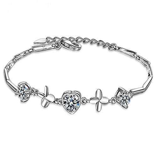 Cucine e accessori da campeggio 925 bracelet anklets Heart set crystal bracelet SaySure