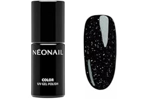 NÉONAIL NEONAIL Smalto Semipermanente Unghie 7,2 ml Smalto Nero Venezian Mask Smalti Glitter Gel Per Unghie UV Led Nail Polish NEONAIL Colori Smalto Brillantini Unghie