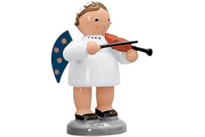 KWO Olbernhau 75616 Engel mit Geige, 5 cm