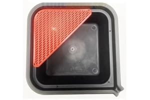 Unibos | 10L Square Mechanic Automotive Oil Drain Pan Oil Change Tray Wear Resistant Car Van Oil Draining Fluid Tank