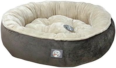 GREY or BROWN Colour 78cm x 78cm x 23cm SUPER SOFT Luxury Round PET BED, Colour selected at random!
