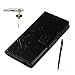 Produktbild HTC One mini 2 Hülle, HTC One M8 Mini Schutzhülle, Alfort 3 in 1 Lederhülle / handyhüllen Fashion Design Premium PU Leder Hohe Qualität Tasche Case Cover Kasten Abdeckung Wallet für HTC One mini 2 / HTC One M8 Mini 4.5" Smartphone Funktion Standfunktion Unterstützte Telefone und Magnetverschluss mit Schmetterling ( Schwarz ) + Alfort Schwarz Stylus Pen + Netter Staub Stecker
