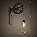 Produktbild LXSEHN Mauer Jahrgang Industriell Stil Hebebühne Wandleuchte Kreatives Restaurant Korridor Gang Wandlampe Öl Geriebenes Bronze Wandleuchte Retro Beacon Tube Lampe Zuhause Beleuchtungseinrichtung ( Farbe : C )