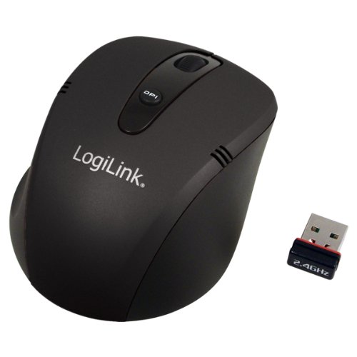 Preisvergleich Produktbild LogiLink schnurlose optische Mini Notebook Maus schwarz