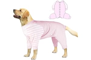 SUYUKU Tuta per il recupero del cane, morbida tutina per cani, a maniche lunghe, anti-leccare, tuta intera per cani, con gambe chirurgiche, comoda, con camicia neutrale per sterilizzazione chirurgica