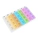Produktbild quici Weekly Pille Veranstalter 7 Tage Reise Pill Organizer Box 3 Times A Day Vitamin Fischöl Fächer Container Fall