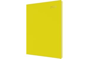 Collins - Essential – Agenda 2026 sur 12 mois, 1 jour par page, couverture rigide A4, jaune (ESSA41.45-26)