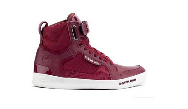 red high top trainers womens