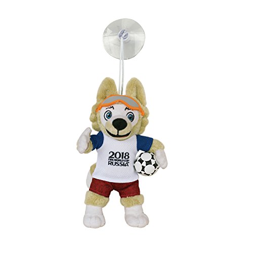 FIFA Coupe du Monde 2018 - Mascotte en Peluche Zabivaka avec ventouse 18 cm