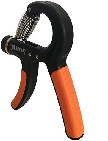 Adjustable Hand Grip Strengthener Exercise, Adjustable Resistance 10-40KG - Strengthen Finger Exercise, Hand Exercise suitable for Adults, musician, Athletes （Orange）