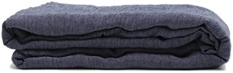 Loomstead Flat Sheet, White,Natural, Heather Charcoal, Heather Navy, Cal King/King, Queen