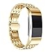 Produktbild Chunyang Edelstahl-Bügel-Smart-Band Ersatz-Metallketten-Gurt-Armband-Handgelenk-Band für Fitbit aufladen 2