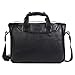 Produktbild ZHEPENG 13-14 Zoll Laptop Tasche Männer Umhängetaschen Herren Arbeitstaschen Aktentasche Ledertasche Messenger Bag Notebooktasche Schultertaschen Schwarz,S201