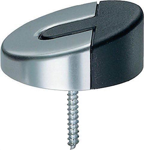 FSB Floor Door Buffer, 38 3816, Diameter 60 mm, Rubber Stop, Stainless Steel, 1 Piece, fine matt, 0 38 3816 00000 6204