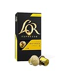 L'Or Espresso Café Lungo Mattinata - Intensité 5 - 50 Capsules en Aluminium Compatibles avec les Machines Nespresso&reg; (Lot de 5X10 capsules)