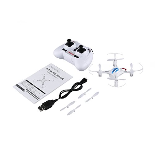 FPVRC Mini RC Quadcopter Drone Hubschrauber Flugzeug UFO 2.4G 4CH 4Aixs Eine Taste zur Rückkehr Headless Modus mit Fernbedienung Hubschrauber Unbemannte Hubschrauber New Spielzeug (Weiß) - 8