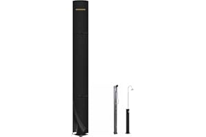 VANSHEIM Funda para Ducha Solar Exterior Impermeable Funda Invierno Ducha Solar Antipolvo Cubierta Protectora para Ducha Solar Cubierta Protectora de Ducha Solar 420D Oxford 245x30cm