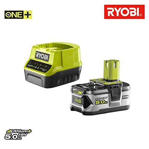 détail Pack batterie RYOBI 18V OnePlus 5.0Ah et 1 chargeur rapide 2.0Ah RC18120-150