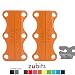 Produktbild zubits® - Magnetische Schuhbinder/Magnetverschlüsse für Schuhe - Nie wieder Schuhe binden! Größe #3 Performance/Große Erwachsene in orange
