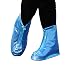 Produktbild TOOHUI 1 Paar Regenüberschuhe, Wasserdicht Schuhüberzieher, Regenstiefel Schuhe Abdeckung, Rutschfest Fahrrad Überschuhe, Optimal Flache Überschuhe vor Regen (XXL, 30cm, Blau)