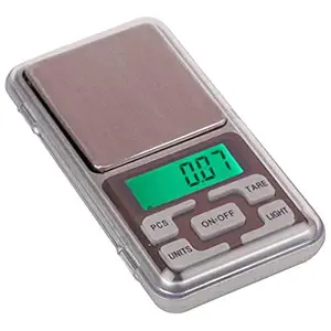 Rajodiya Digital Pocket Scale 0.01G to 200G for Kitchen Jewellery Weighing - Black