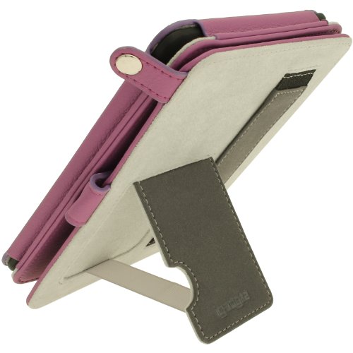 igadgitz PU Bi-View Leder Etui Hülle mit Sleep/Wake Funktion/Integrierte Handschlaufe für Amazon Kindle Paperwhite 2015/2014/2013/2012 lila - 6